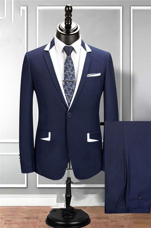 Weston Navy Notched Lapel 2-Pack Tuxedo | Groomsmen Menwear