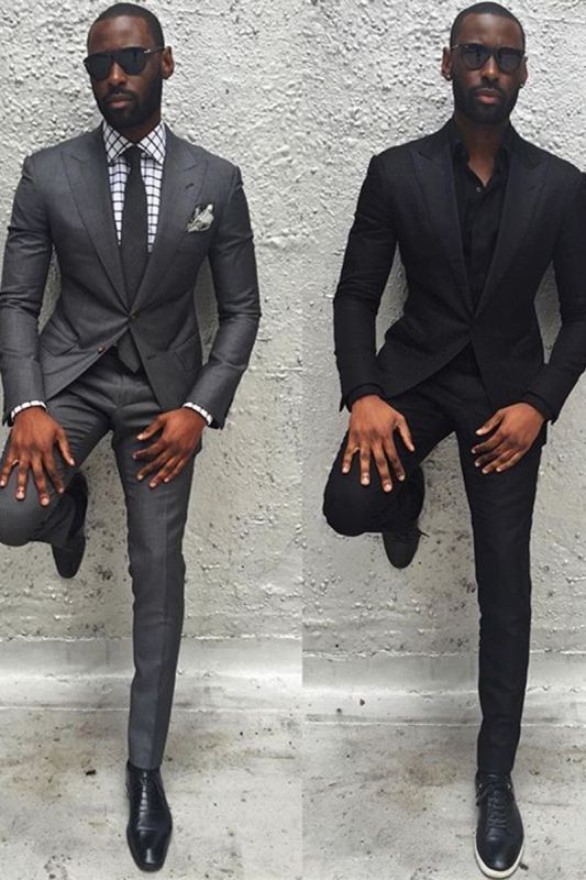 New Dark Grey Slim Fit Men Suit | Formal Formal Groom Wedding Suit
