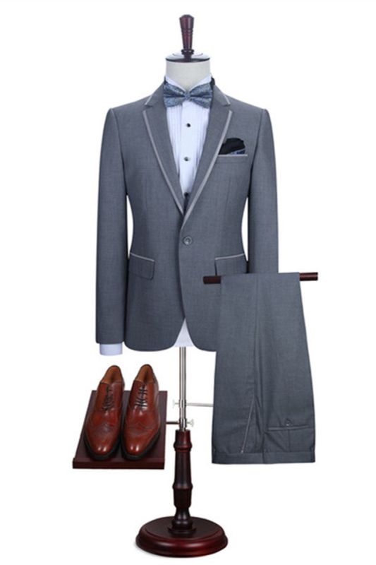 Damien Grey Fashion Slim Fit Lapel Men Suit