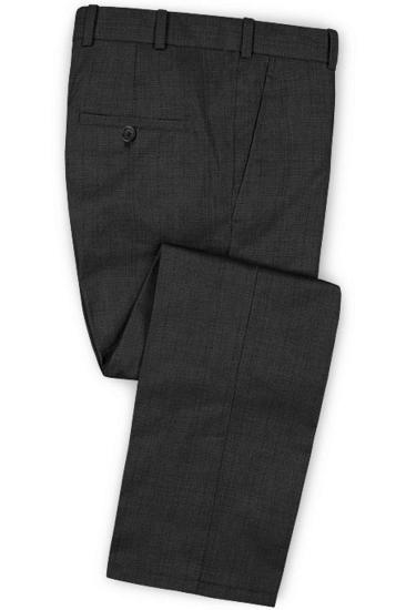 2-Piece Black Men Suit |  Best Man Business Wool Blazer Tuxedo_3