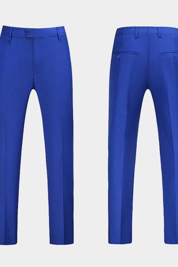 Royal Blue Notched Lapel Prom Suit |  Three Piece Formal Menwear_4