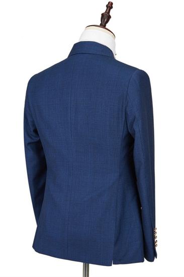 Avery Dark Blue Pointed Lapel Double Breasted Formal Men Suit_2