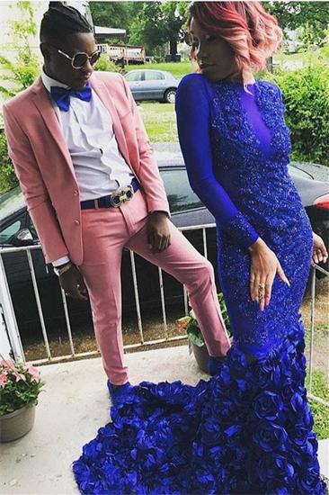 Candy Pink Notched Lapel Men Suit For Prom Online_1