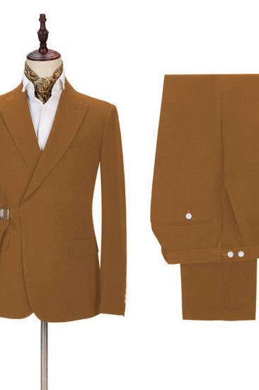 Drake Bespoke Men Slim Fit Two-Piece Point Lapel Prom Suit_2