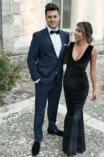 Navy Prom Suit | Notched Lapel Slim Fit Men Suit_2