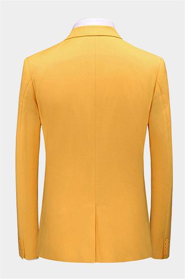 Gold Three Piece Notch Lapel Men Suit |  Corey Formal Tuxedo_2