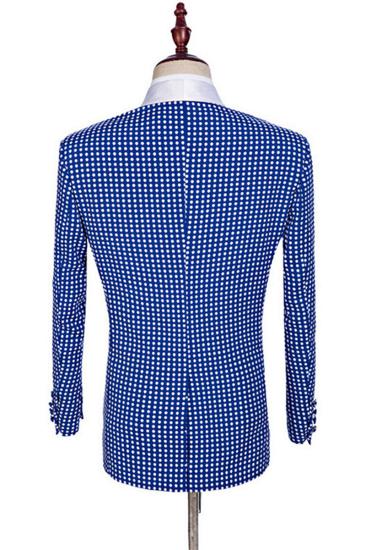 Timothy Blue One Button Shawl Lapel Men Wedding Tuxedo_2